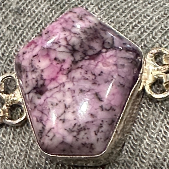 Sterling Silver Purple Gemstone Bracelet - Picture 3 of 3